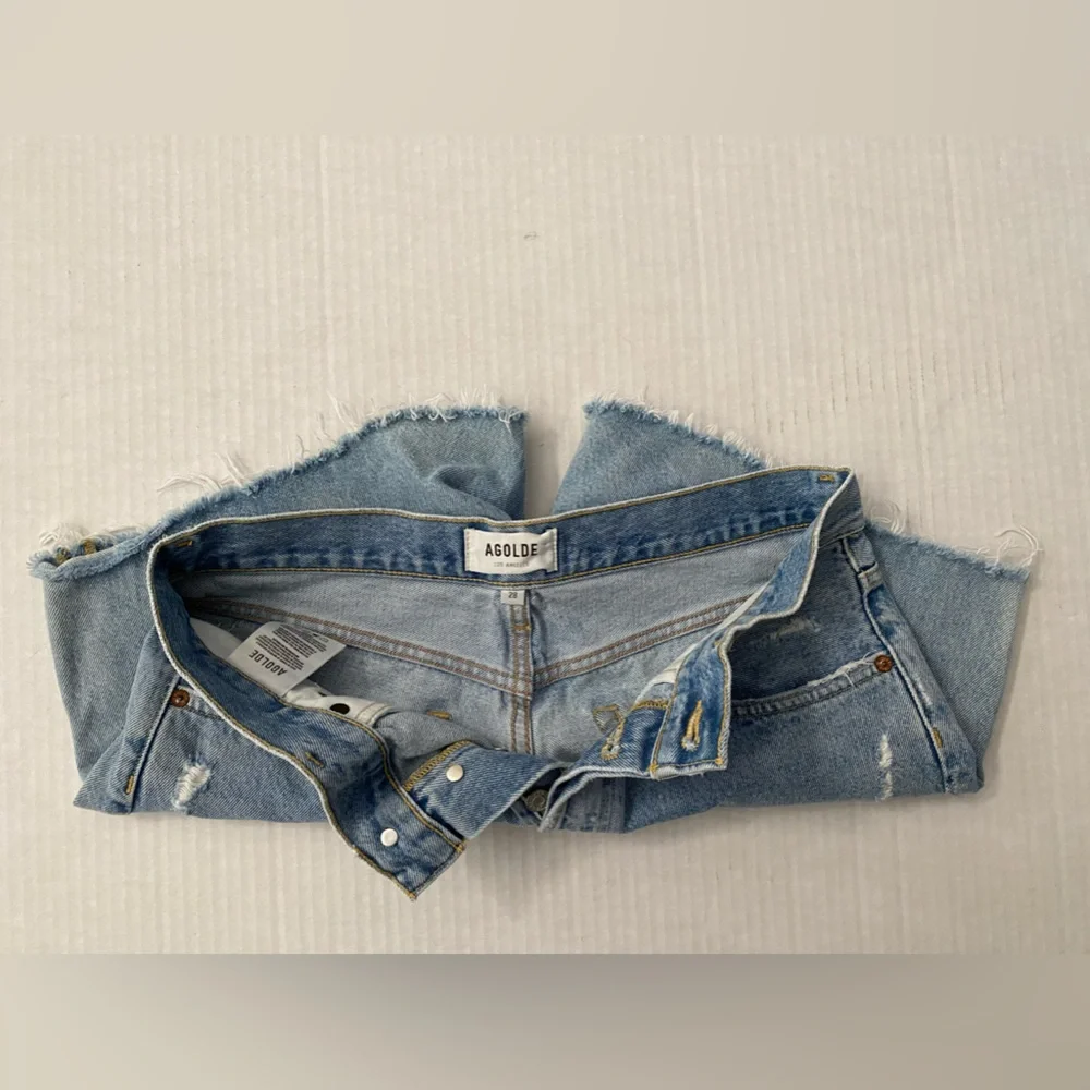 COPY - AGOLDE Parker Long Denim Shorts Size 28 - Picture 6 of 16